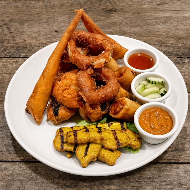 A13 Combination Appetizers Plate.